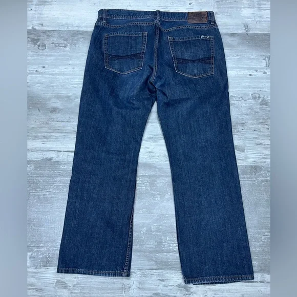 Seven7 Dark Wash Denim Straight Fit Jeans 36x30 - Picture 4 of 8